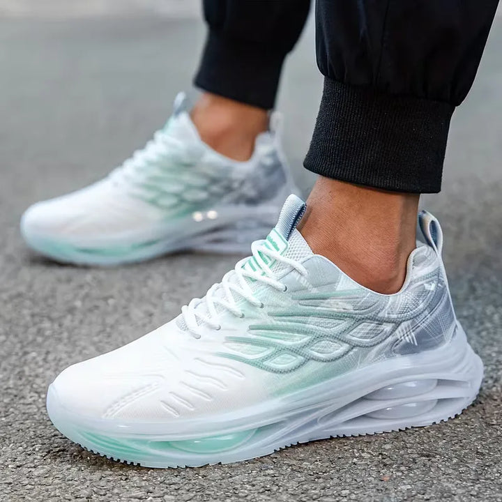 Ademende heren outdoor sneakers, houden je voeten fris tijdens lange wandelingen.