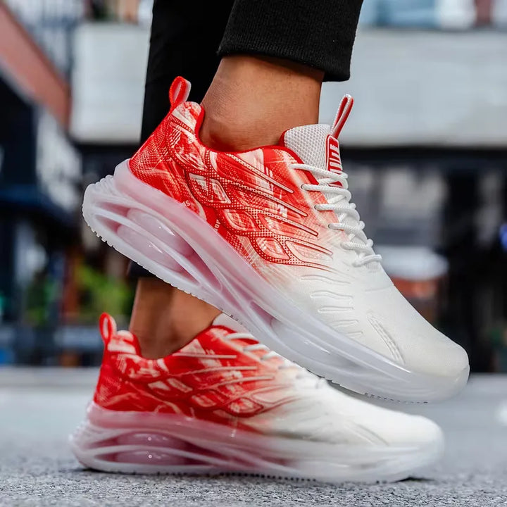 Duurzame heren sneakers voor outdoor comfort, met versterkte neus en hiel.