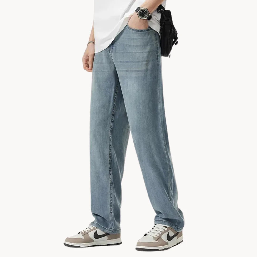 Straight fit heren spijkerbroek, perfecte pasvorm en comfort voor elke man. Klassieke casual jeans.