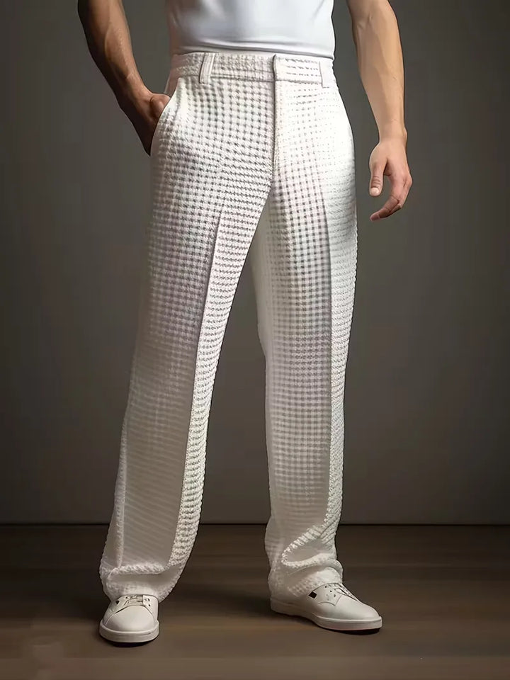 Stijlvolle herenbroek met rechte pijpen, perfect voor een smart-casual look. Comfortabel & modern.