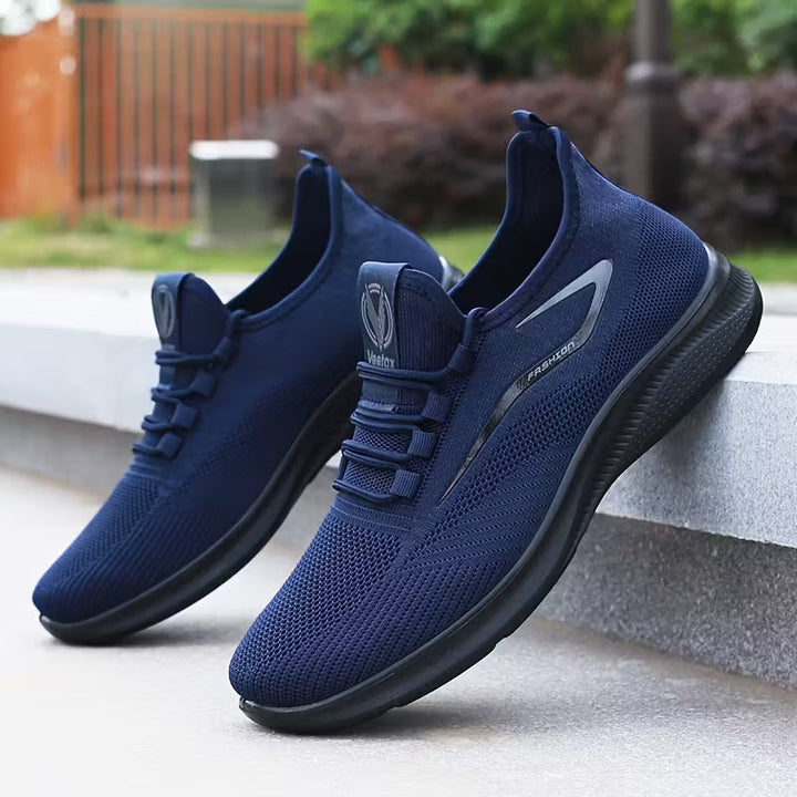 Comfortabele lichtgewicht heren slip-on sneakers, ademend, perfect voor wandelen & casual zomer.