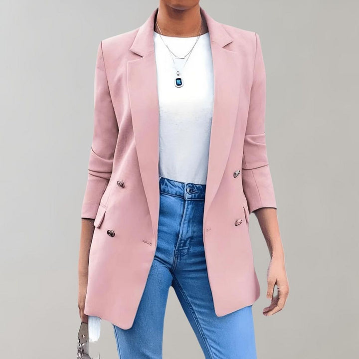 Modieuze VHM damesblazer, een stijlvolle toevoeging aan elke outfit. Perfect voor damesmode.