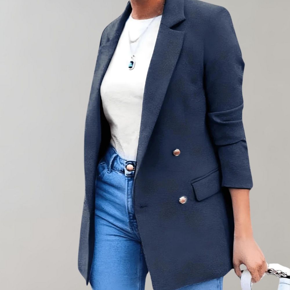 Elegante VHM colbert dames, geschikt als zakelijke kleding of als stijlvolle bovenkleding voor elke gelegenheid.