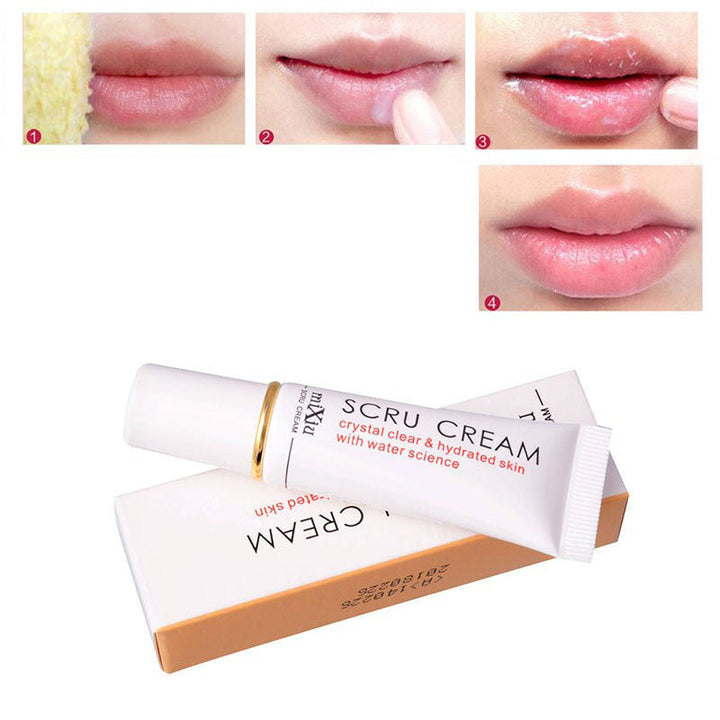 Gezichtsverzorging: lipscrub die lippen verzorgt en een natuurlijke glans geeft.