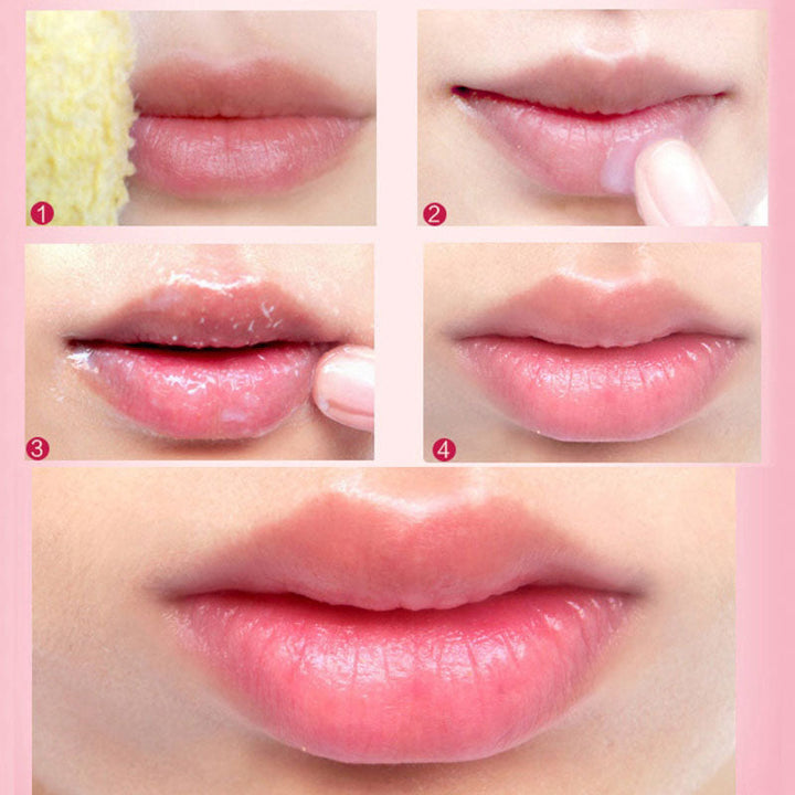 Natuurlijke lipscrub die lippen exfoliëert en een gezonde glans geeft.