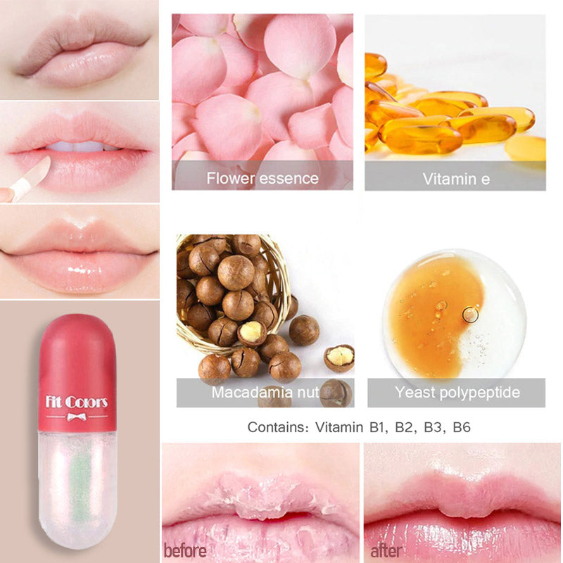 Dagelijkse dames mini lipgloss capsule, voor moeiteloos glanzende en verzorgde lippen. Compact beauty item.