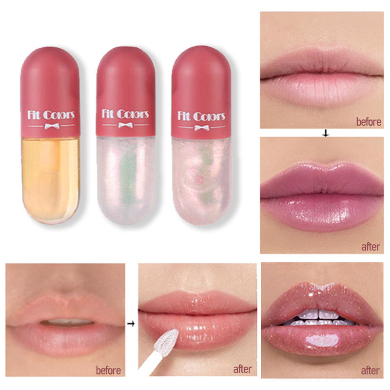 Hoogwaardige dames cosmetica: mini lipgloss capsule voor glanzende en optimaal gehydrateerde lippen.