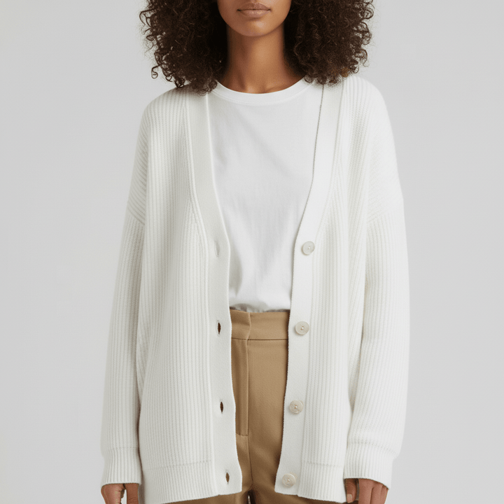 Dames losvallend vest met knoopsluiting. Comfortabele, stijlvolle cardigan voor elke gelegenheid.