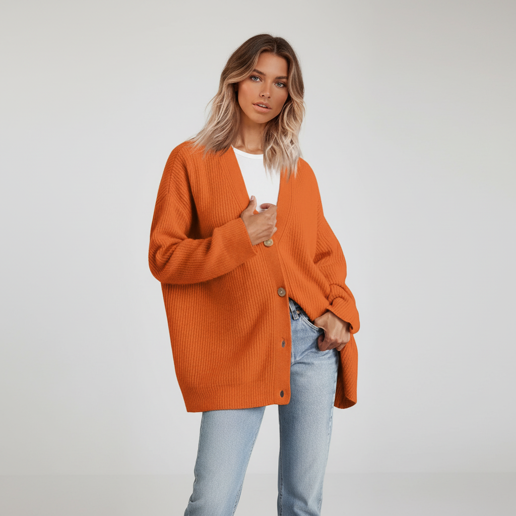Losvallend dames kasjmier vest, diepe V-hals, perfect voor een comfortabele maar chique look.