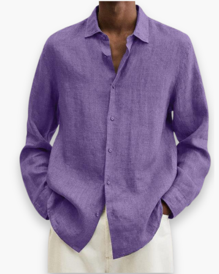 Stijlvol ademend heren zomer overhemd. Comfortabele casual pasvorm, perfect voor een zomerse look.