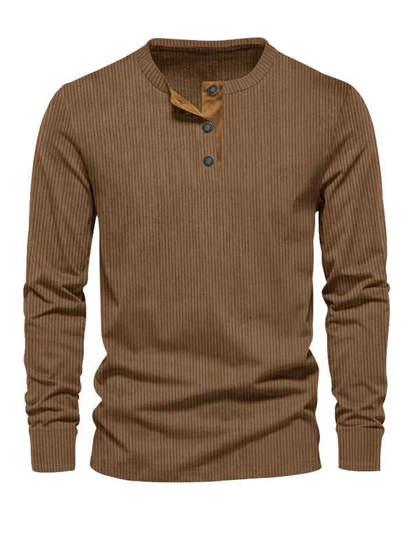 Stijlvol heren gestreept longsleeve shirt met slim fit voor optimaal comfort. Perfect voor een moderne look.