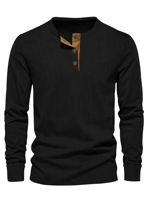 Comfortabel slim fit heren shirt met gestreepte longsleeve design. Essentieel voor een trendy garderobe.