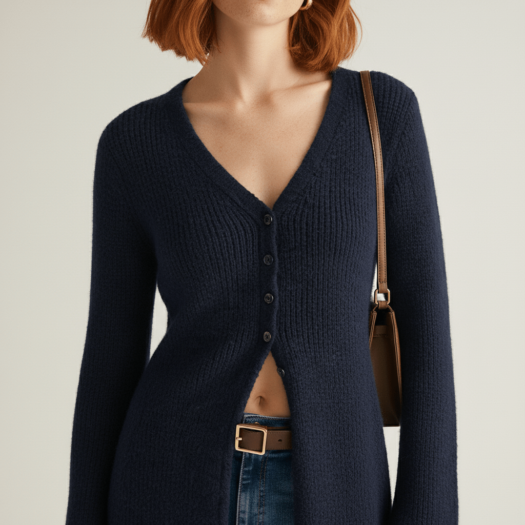 Elegant damesvest, longline met knoopsluiting, perfect voor zowel casual als formele outfits.
