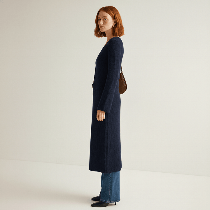 Angelina dames longline vest, comfortabel met knoopsluiting, ideaal voor gelaagde looks.