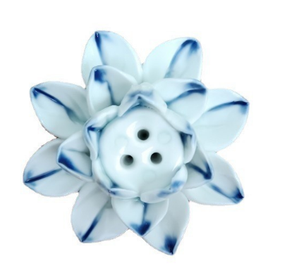Decoratieve lotusbloem wierookhouder, stijlvol woonaccessoire voor je meditatiepraktijk thuis.