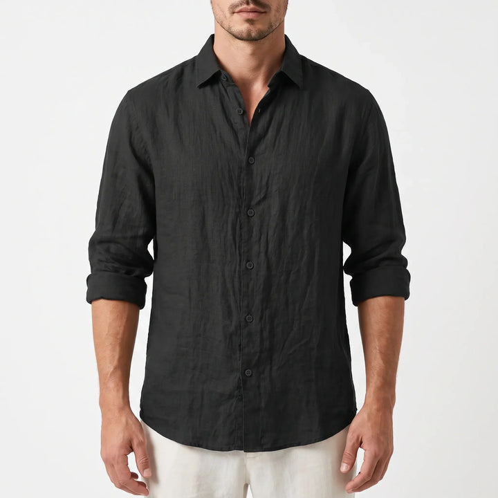 Ademend heren casual overhemd, perfect voor warme dagen, met modieuze look en comfortabele pasvorm.