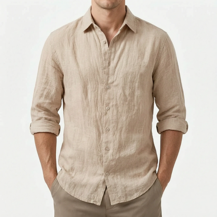 Zomer casual overhemd voor heren, comfortabel en luchtig, perfect voor een relaxte pasvorm.