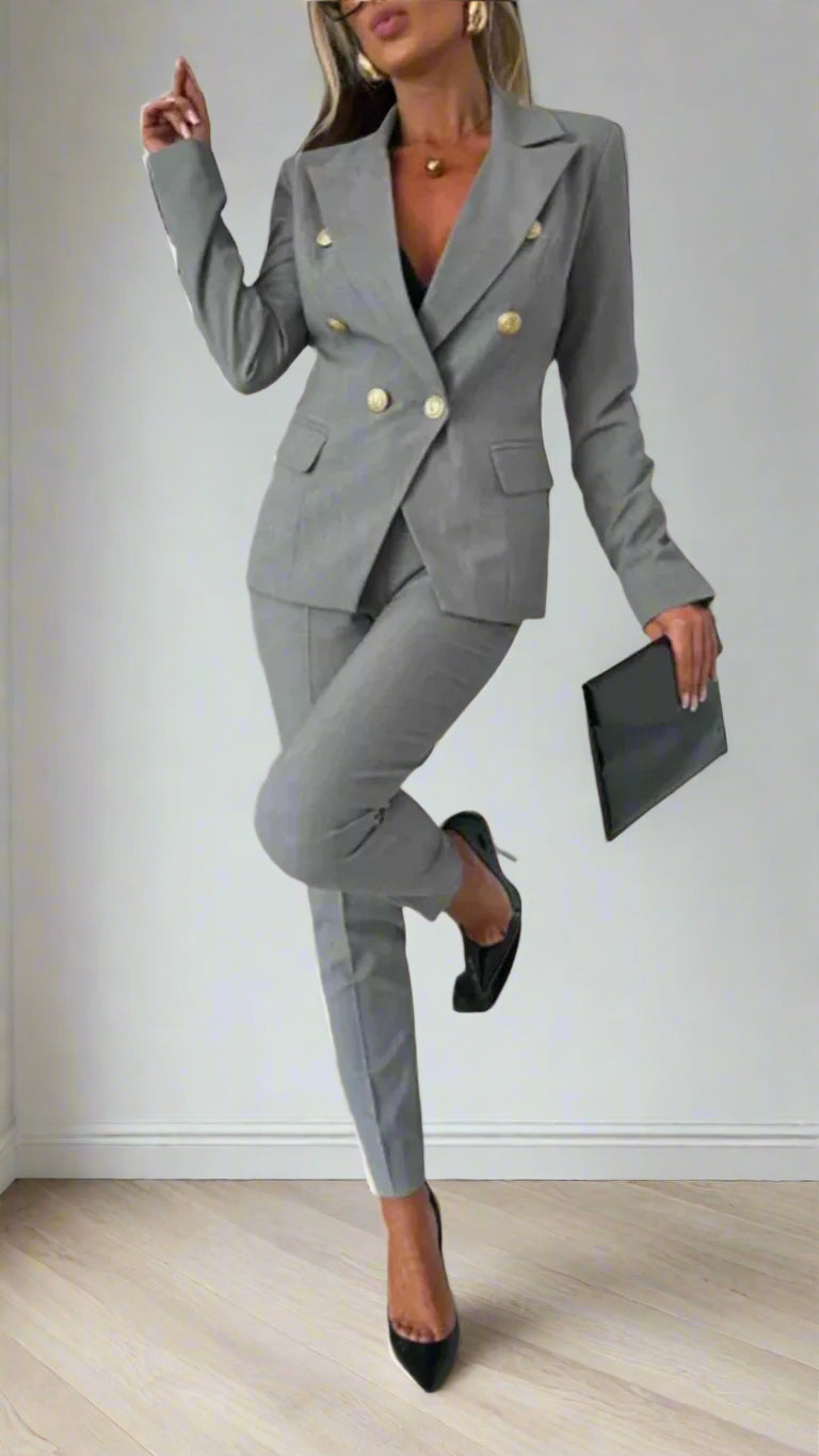 Soraya dames tweedelige set: stijlvolle top en broek voor een trendy en veelzijdige look.