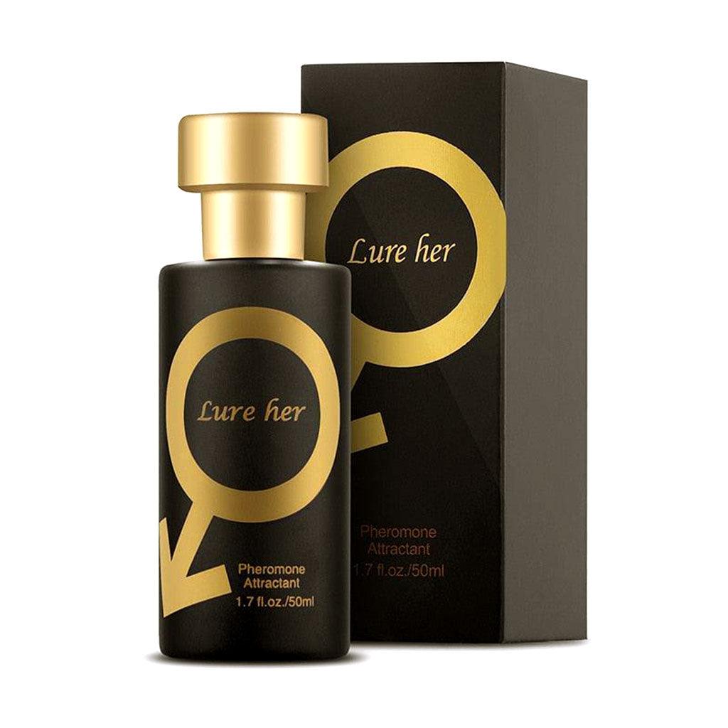 Mannen feromonen parfum fles op een stijlvolle achtergrond, symbool van aantrekkingskracht en zelfvertrouwen.