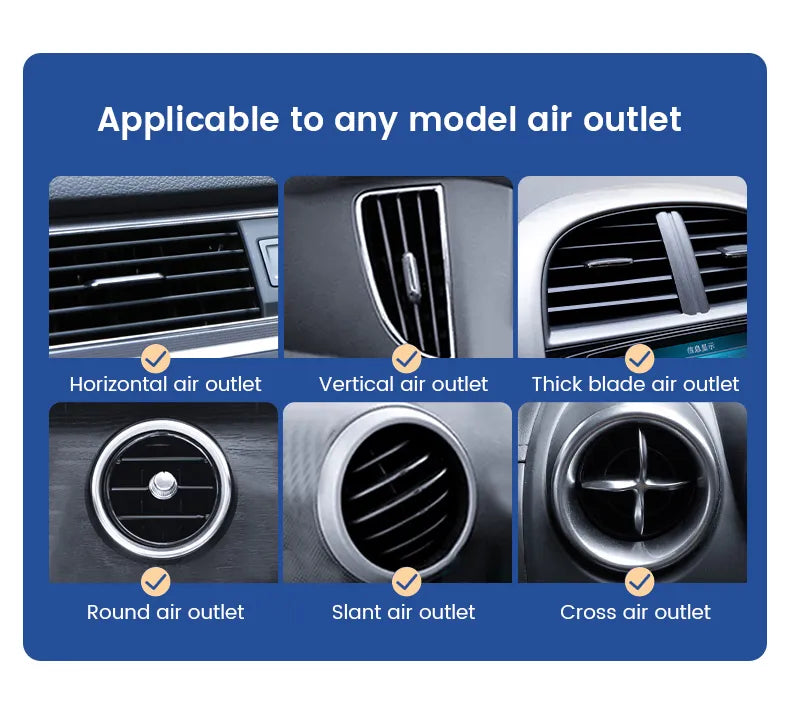 Smartphonehouder auto, universele ventilatiebevestiging, essentieel autoaccessoire.