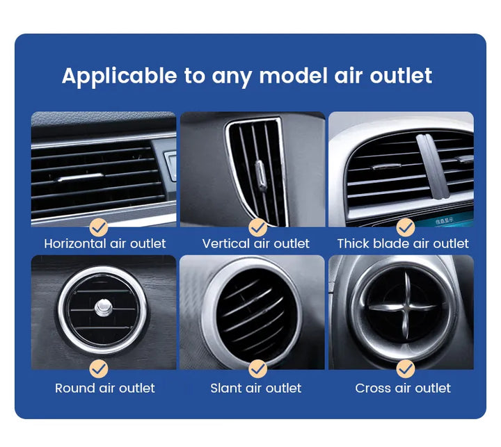 Smartphonehouder auto, universele ventilatiebevestiging, essentieel autoaccessoire.