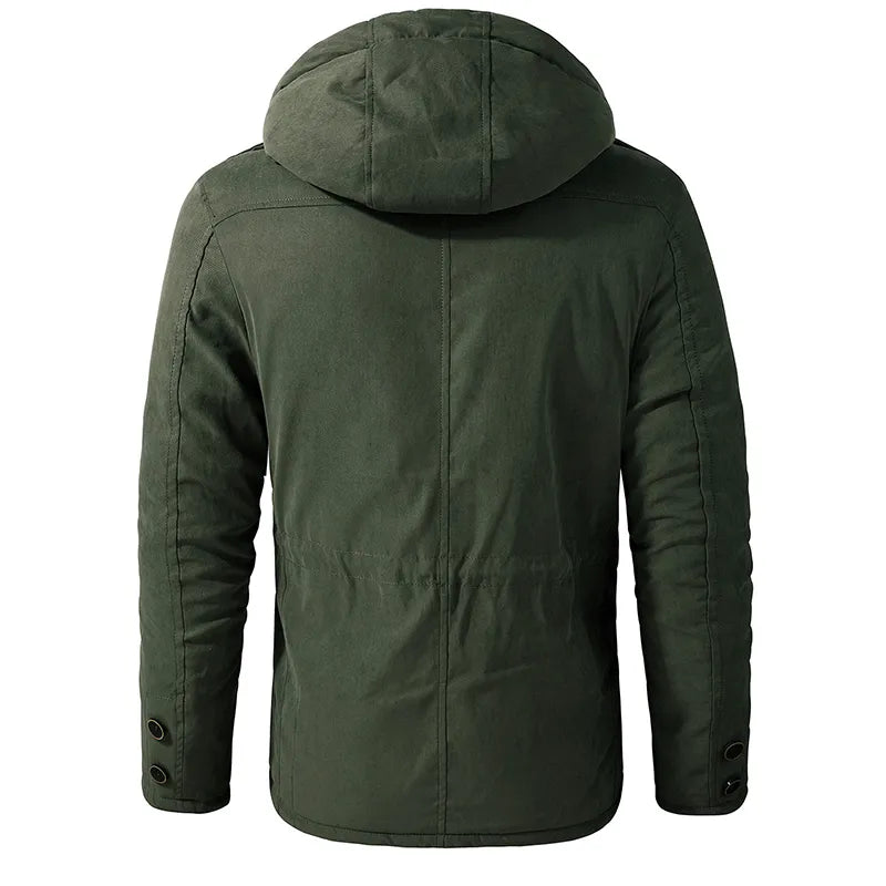 Comfortabele heren parka in militaire stijl, perfect als casual jas voor wintermode. Stijlvolle en warme bovenkleding.