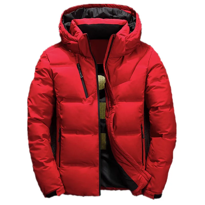 Functionele heren ski-jas in moderne stijl, perfect voor de koude winter.