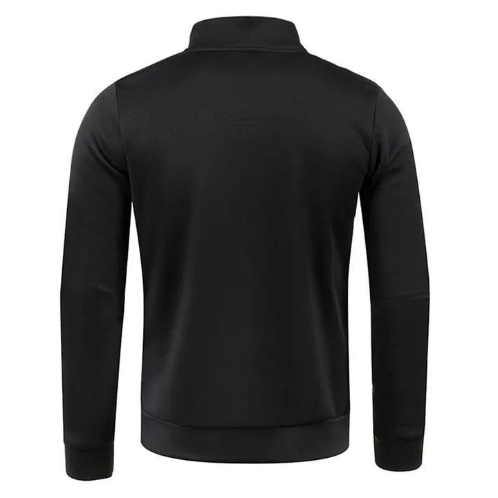 Heren trui met opstaande kraag en rits, zacht materiaal voor ultiem wintercomfort.
