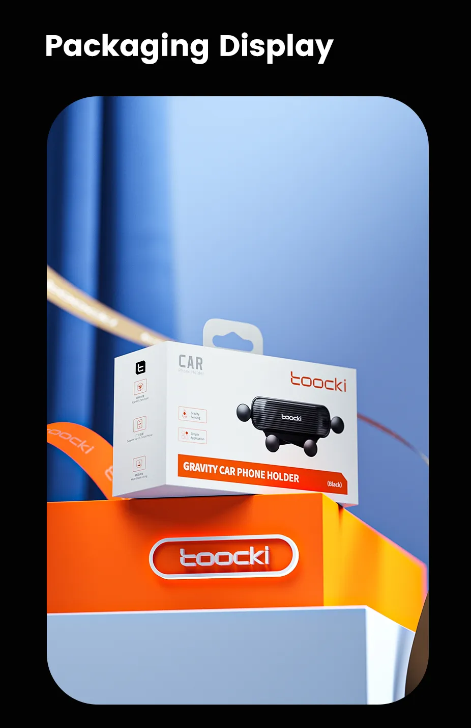 Robuuste mobielehouder auto, ventilatiebevestiging, geschikt voor alle telefoons.