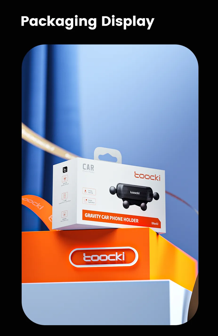 Robuuste mobielehouder auto, ventilatiebevestiging, geschikt voor alle telefoons.