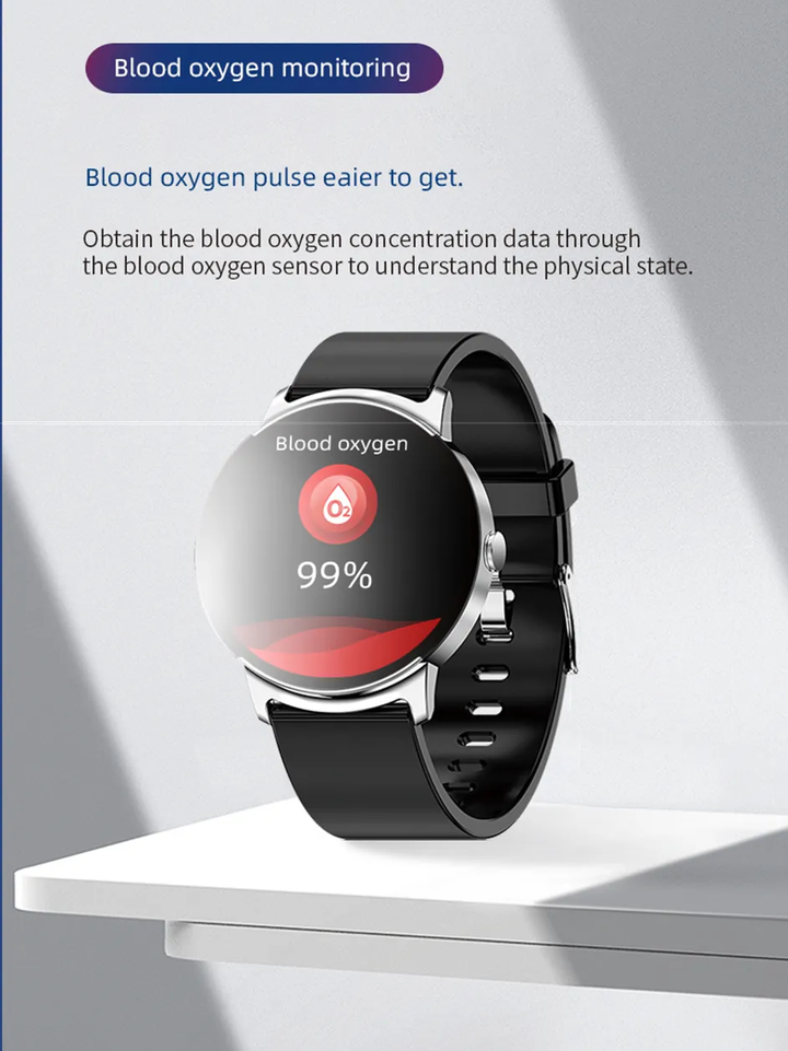 Digitale gezondheid met dit unisex horloge: hartslagmeter, slaap en temperatuur.