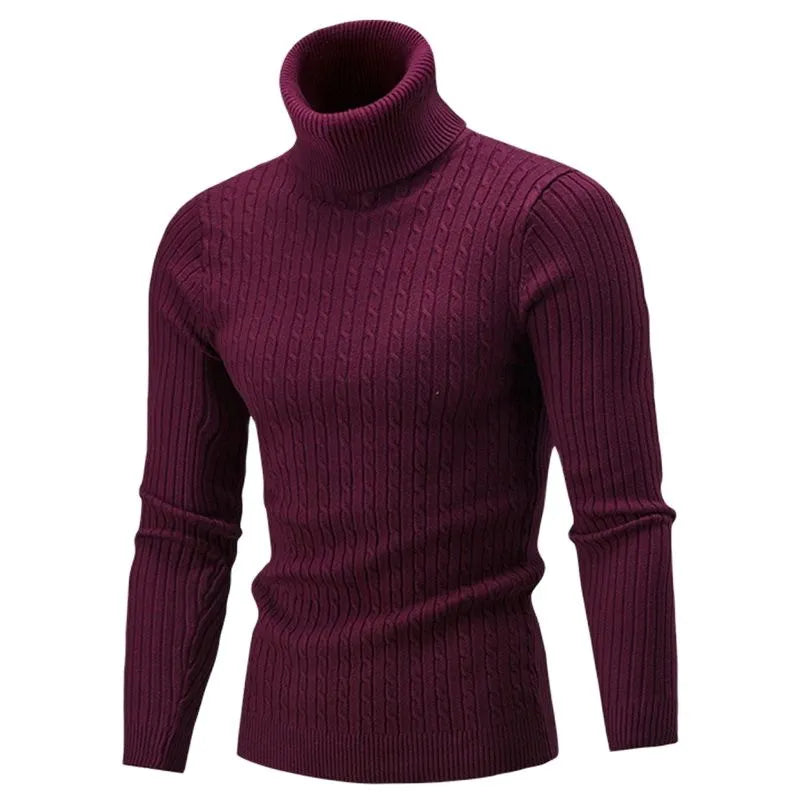 Slim fit heren coltrui, modieus en warm, ideaal voor casual of zakelijke kleding.