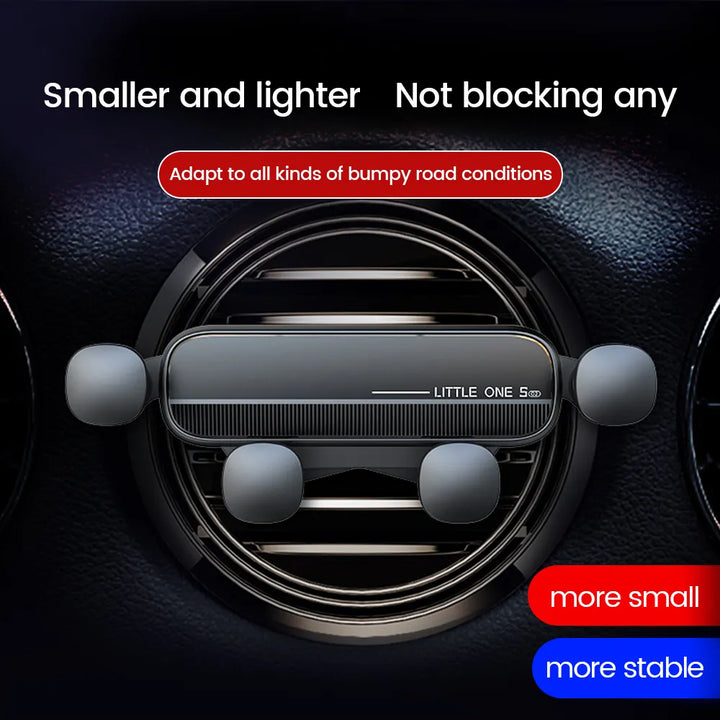 Compacte autotelefoonhouder universeel, bevestiging in ventilatierooster, handsfree bellen.