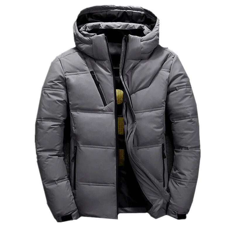 Comfortabele heren ski-jas voor outdoor sporten, waterdicht en ademend.