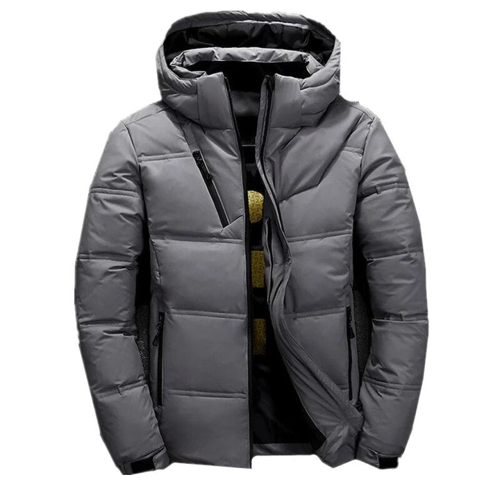 Comfortabele heren ski-jas voor outdoor sporten, waterdicht en ademend.