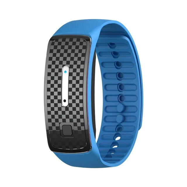 Unisex ultrasone muggenwerende armband voor chemievrije insectenafweer buiten.