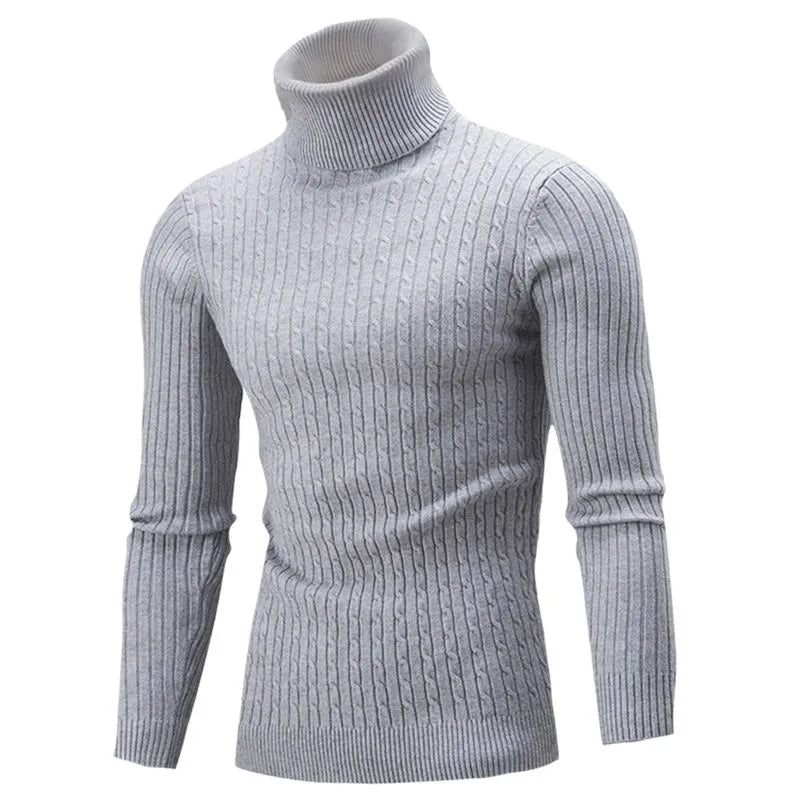 Comfortabele heren pullover coltrui, warm voor de winter, elegant voor elke gelegenheid.