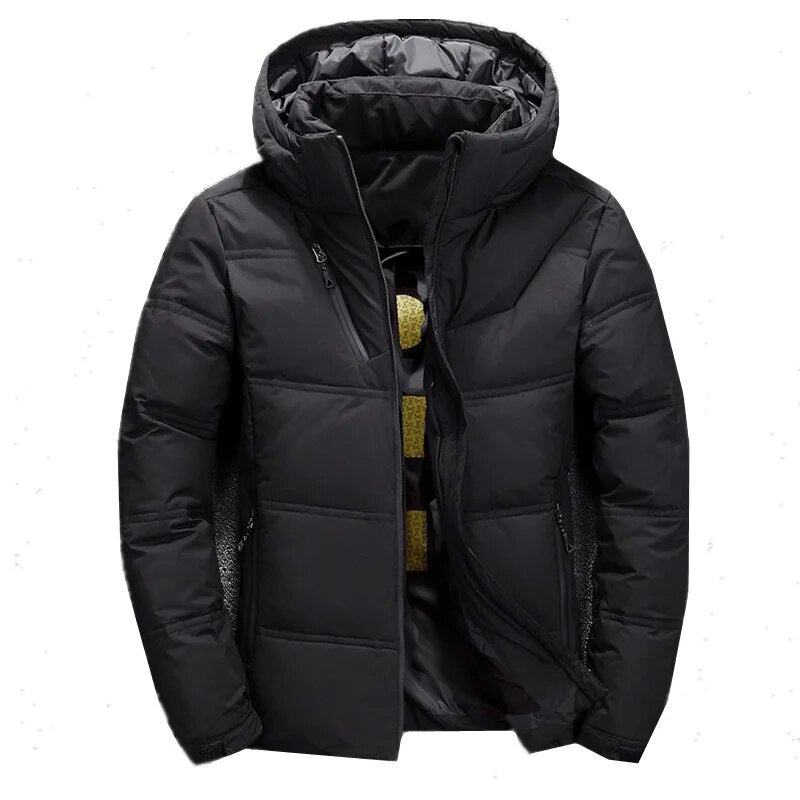 Warme heren winterjas, ideaal voor skiën en snowboarden; slim fit design.