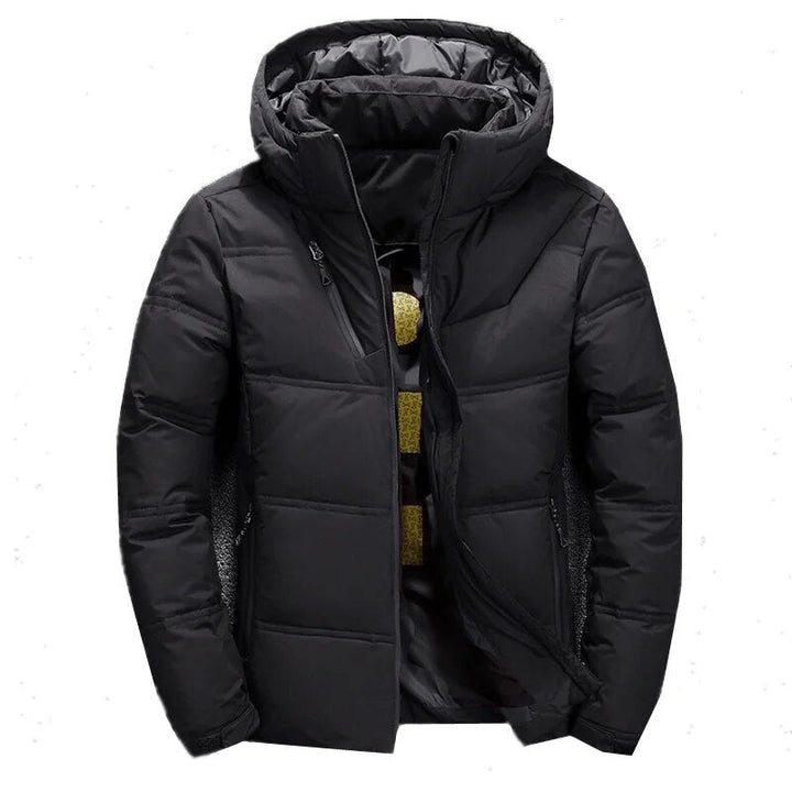 Warme heren winterjas, ideaal voor skiën en snowboarden; slim fit design.