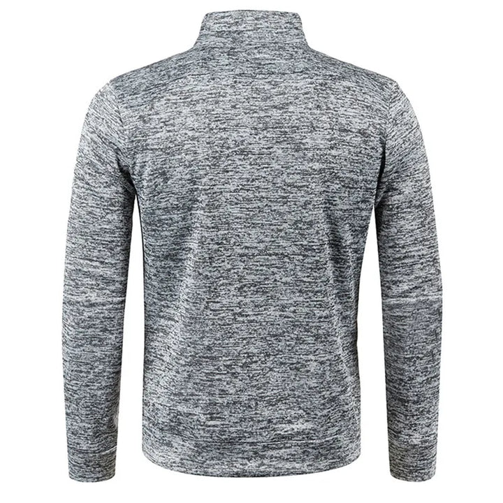 Heren pullover met rits en colkraag, dikke, warme trui ideaal voor koude dagen.