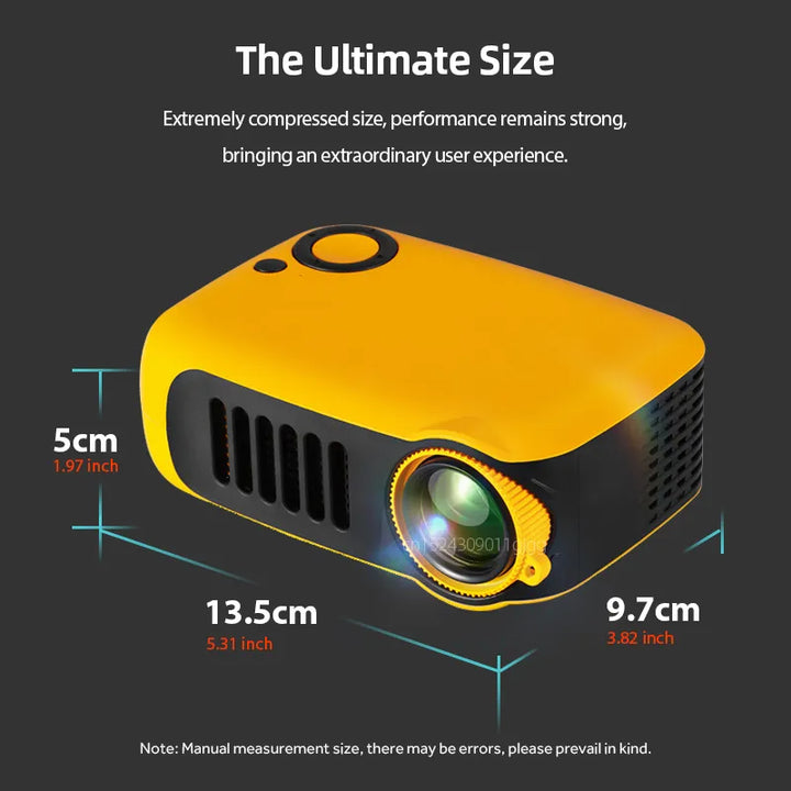 Kleine, veelzijdige entertainment projector; ideaal voor gaming sessies, films kijken en presentaties.