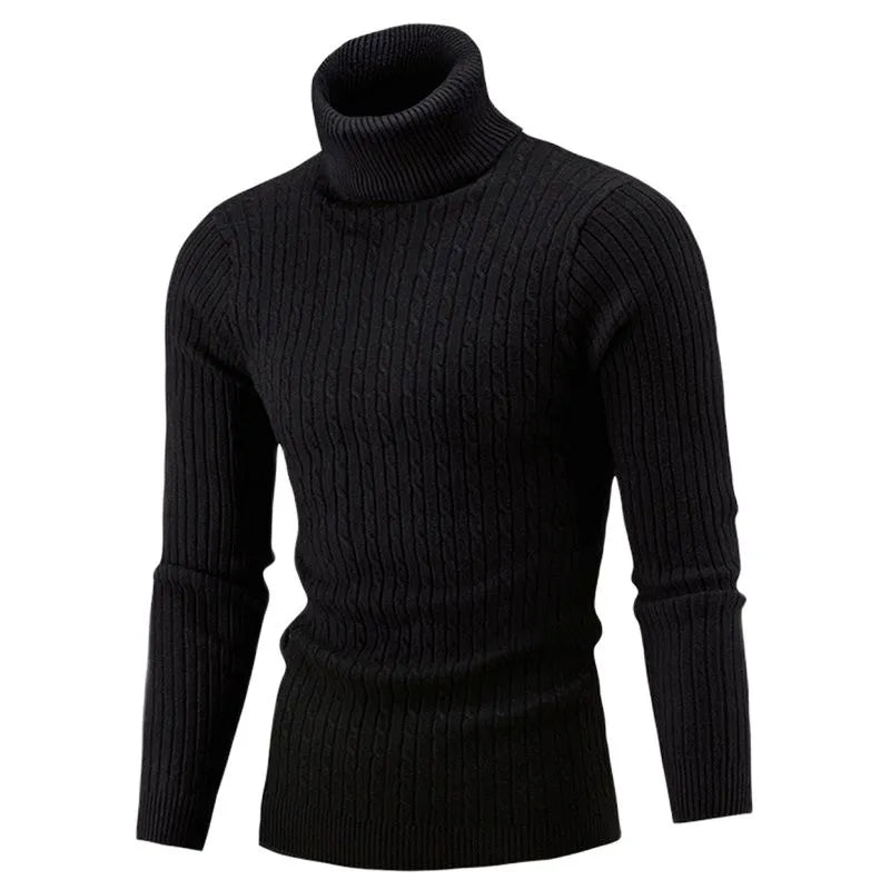 Elegante heren slim fit coltrui, veelzijdige pullover voor zowel casual als zakelijke looks.