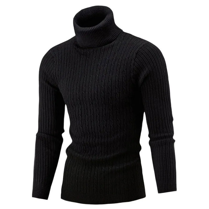 Elegante heren slim fit coltrui, veelzijdige pullover voor zowel casual als zakelijke looks.