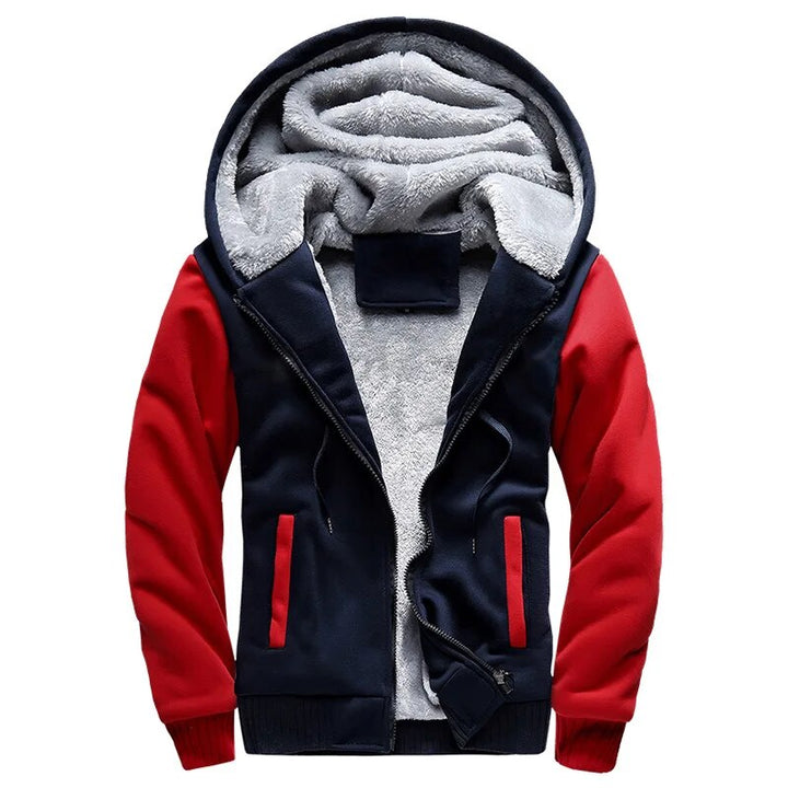 Veelzijdig heren capuchonjack, comfortabel voor herfst en winter, maar ook voor frisse lenteavonden.