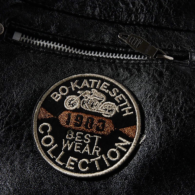 Warme en modieuze heren biker winterjas, perfect voor koud weer. Comfortabele herenkleding.