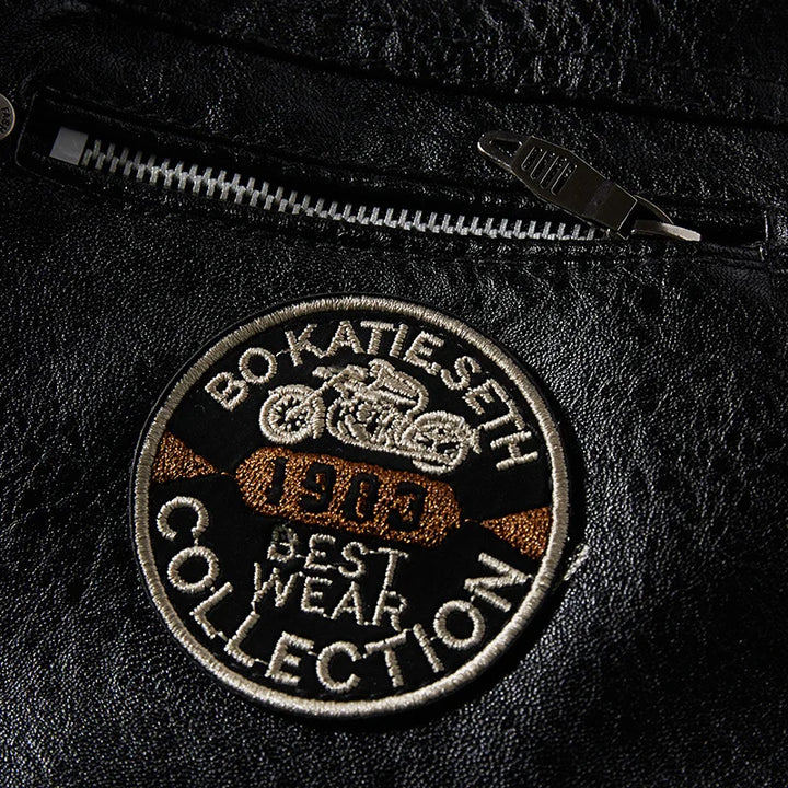Warme en modieuze heren biker winterjas, perfect voor koud weer. Comfortabele herenkleding.