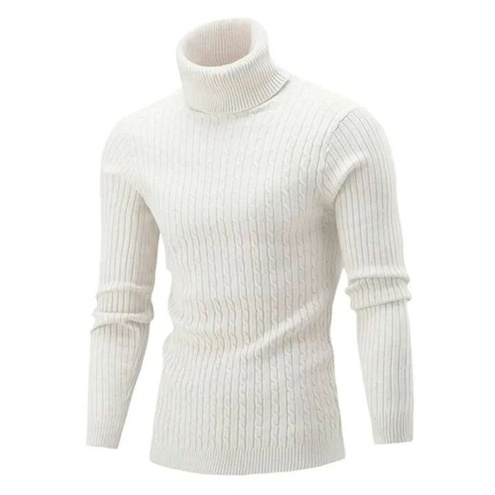 Zachte heren coltrui pullover, slim fit model, warme en comfortabele winterkleding.
