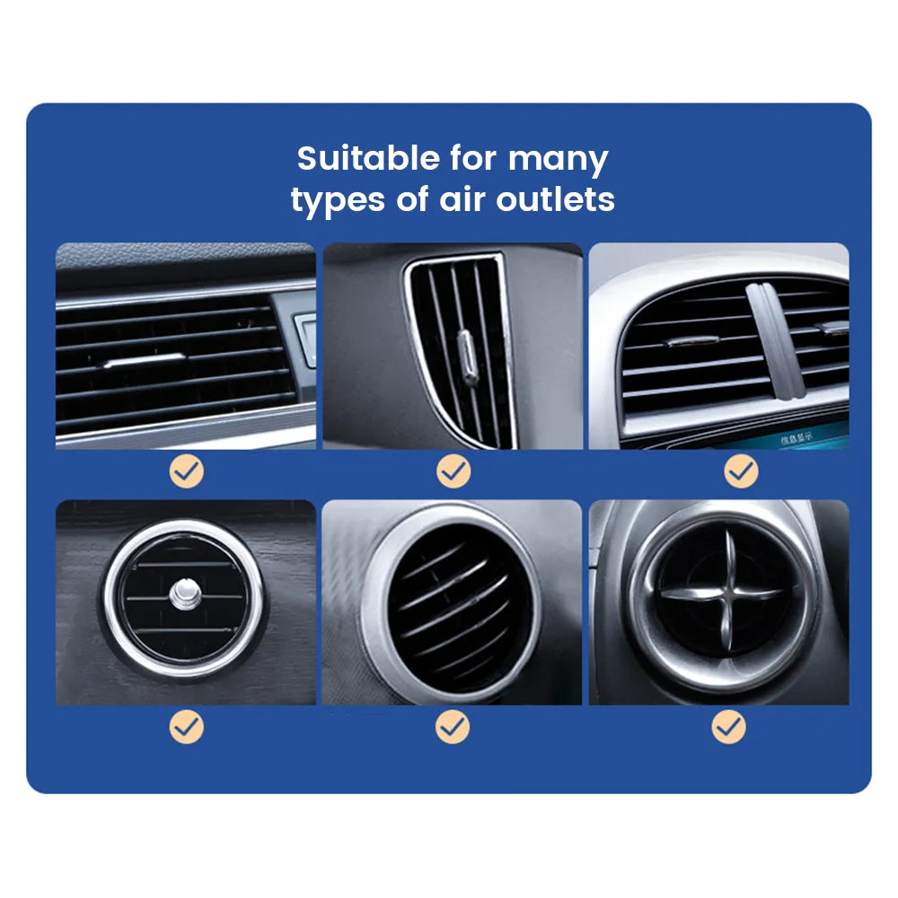 Autotelefoonhouder gadget: universele ventilatiehouder voor stabiele smartphonebevestiging.