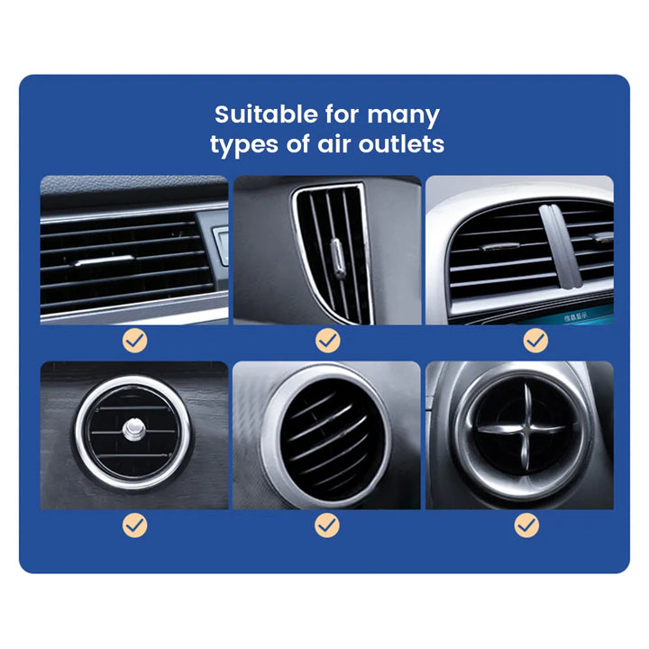 Autotelefoonhouder gadget: universele ventilatiehouder voor stabiele smartphonebevestiging.