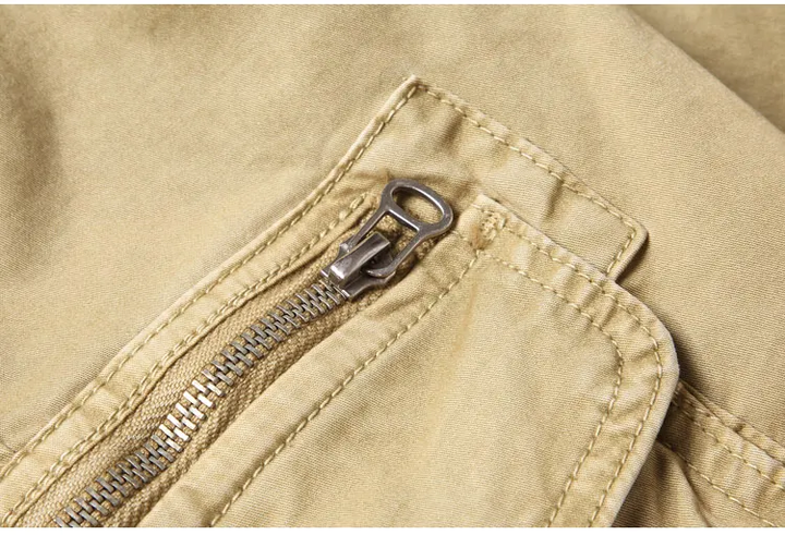 Heren casual broek, comfortabele joggingbroek met praktische cargo zakken.
